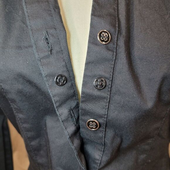 7th Avenue NY&CO size XS black Long sleeve collared shirt - Picture 5 of 7